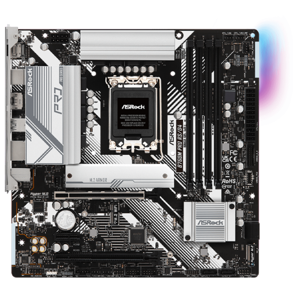 Материнская плата ASRock B760M PRO RS/ D4 mATX/ Intel B760 photo 1