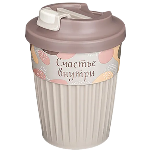 Pahar Bytplast Phibo 0.35l / Polipropilenă / Beige photo 1
