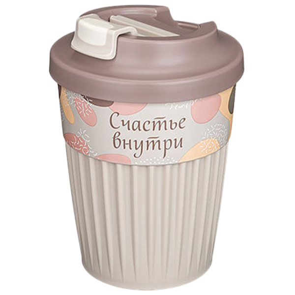 Pahar Bytplast Phibo 0.35l / Polipropilenă / Beige photo 1