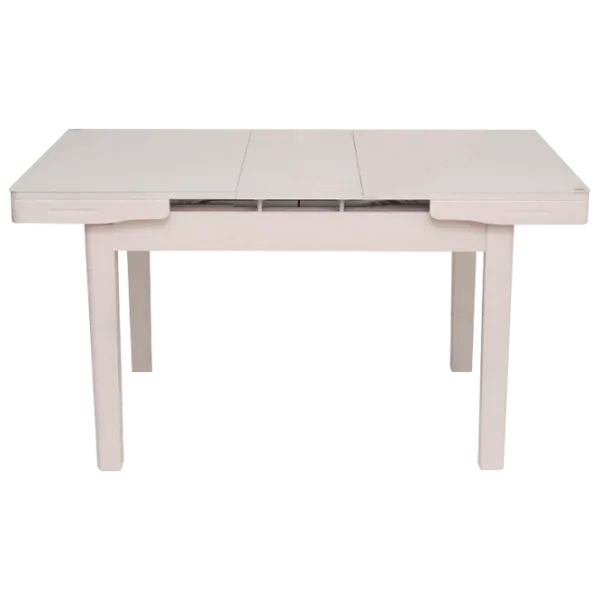 Masă de bucătărie extensibilă Magnus DT A30 Sticlă/ Ivory photo 1 Masă de bucătărie extensibilă Magnus DT A30 Sticlă/ Ivory photo 1