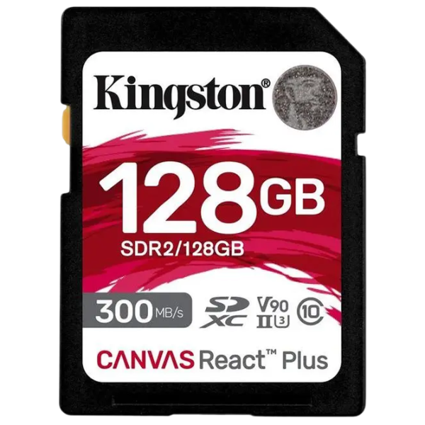 Карта памяти Kingston Canvas React Plus 128 ГБ SD/ Class10 photo 1