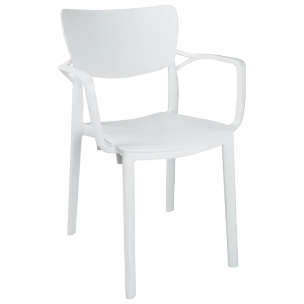 Scaun de grădină Magnus CT 029 Plastic/ White photo 1 Scaun de grădină Magnus CT 029 Plastic/ White photo 1