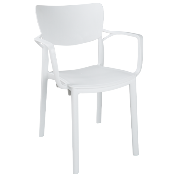 Scaun de grădină Magnus CT 029 Plastic/ White photo 1 Scaun de grădină Magnus CT 029 Plastic/ White photo 1