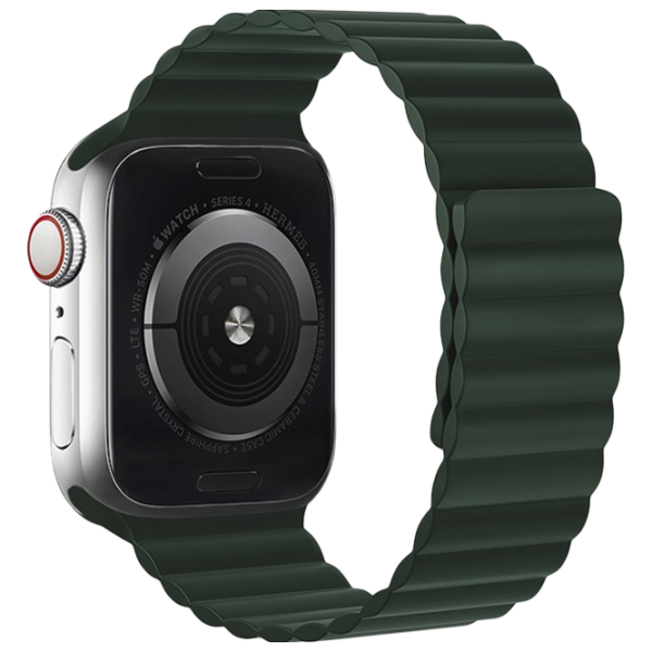 Ремешок Apple Watch WA07 Flexible series magnetic strap Силикон/
42, 44, 45, 49 мм / Зеленый  photo 1 Ремешок Apple Watch WA07 Flexible series magnetic strap Силикон/
42, 44, 45, 49 мм / Зеленый  photo 1