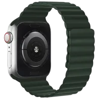 Ремешок Apple Watch WA07 Flexible series magnetic strap Силикон/
42, 44, 45, 49 мм / Зеленый 