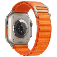Ремень Apple Watch WA13 Original series alpine loop nylon strap Nailon/ 42, 44, 45, 49 мм/ Оранжевый