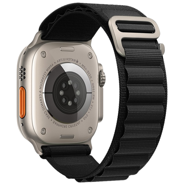 Ремень Apple Watch WA13 Original series alpine loop nylon strap Nailon/ 42, 44, 45, 49 мм/ Черный photo 1