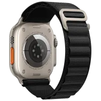 Ремень Apple Watch WA13 Original series alpine loop nylon strap Nailon/ 42, 44, 45, 49 мм/ Черный