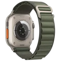 Ремень Apple Watch WA13 Original series alpine loop nylon strap Nailon/ 42, 44, 45, 49 мм/ Зелёный