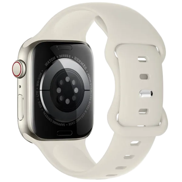 Ремешок Apple Watch WA15 Flexible series 8-character buckle solid color silicone strap Силикон/
38, 40, 41 мм / Star color  photo 1 Ремешок Apple Watch WA15 Flexible series 8-character buckle solid color silicone strap Силикон/
38, 40, 41 мм / Star color  photo 1