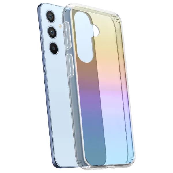 Husă pentru smartphone Samsung Galaxy A54 Cellularline/ Back/ TPU/ RAINBOW Transparent photo 1