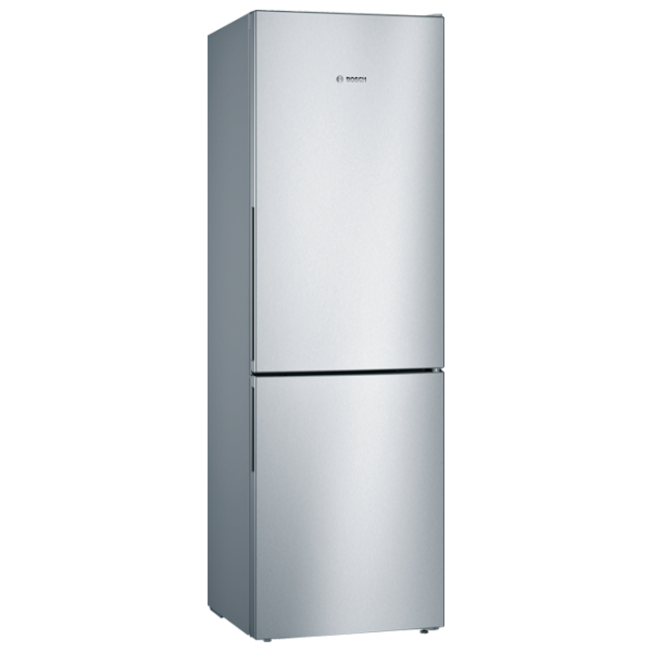 Frigider Bosch KGV36VIEAS cu congelator jos 308 l / 186 cm / Inox photo 1