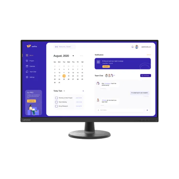 Monitor Lenovo D32u-40 31.5" 4K 60 Hz/ 4 ms/ Black photo 1