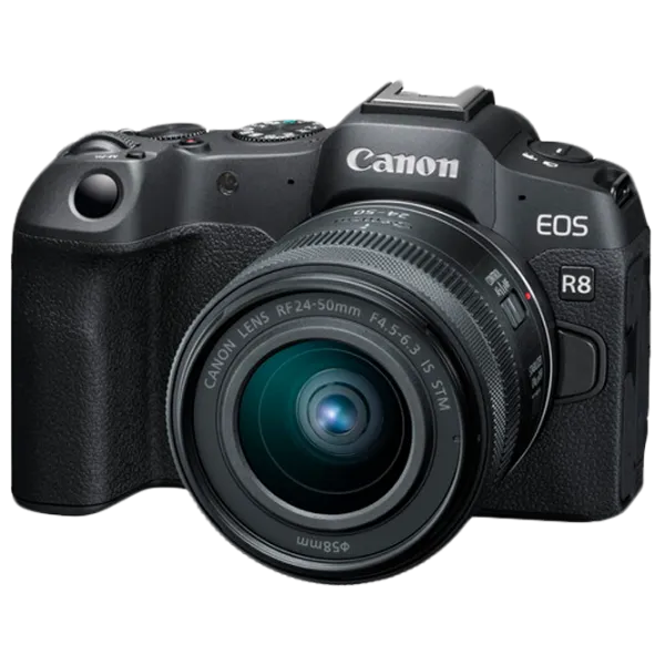 Cameră foto Canon EOS R8 RF 24-50 f/ 4.5-6.3 IS STM Kit CMOS/ Black photo 1