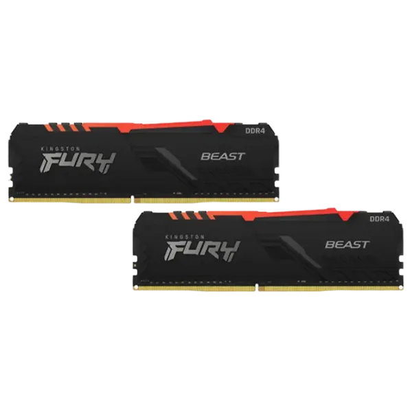 Оперативная память Kingston FURY Beast RGB SDRAM KF436C18BBAK2/ 32 DIMM/ DDR4/ 32 ГБ photo 1