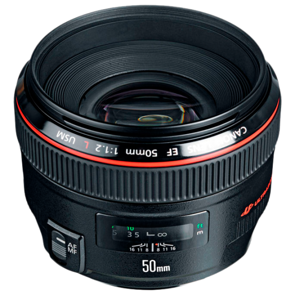 Объектив Canon EF 50mm f/ 1.2L USM Черный photo 1 Объектив Canon EF 50mm f/ 1.2L USM Черный photo 1