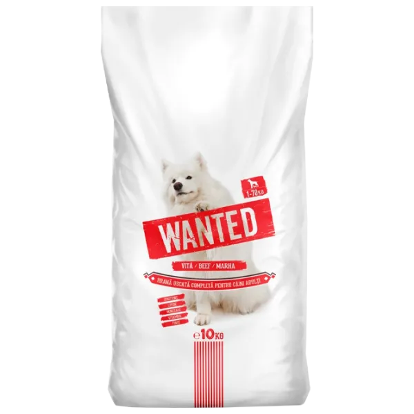 Корм для собак сухой Wanted 6036 10 кг/ Говядина photo 1