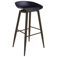 Барный стул DecoPrim Hector Пластик/ Металл/ Черный