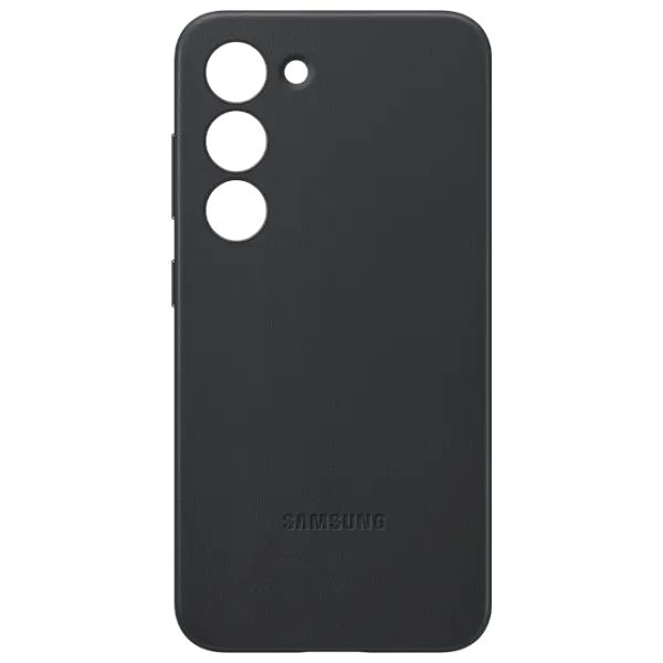 Чехол для смартфона Samsung Galaxy S23 Samsung/ Back/ Кожа/ Черный photo 1