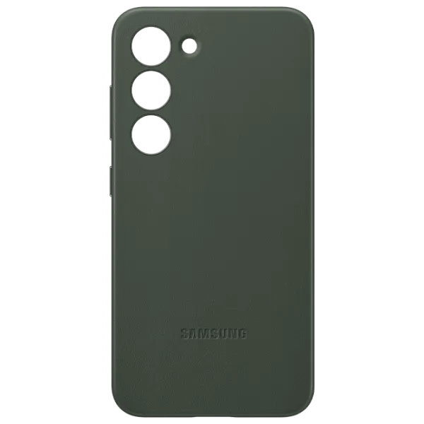 Чехол для смартфона Samsung Galaxy S23 Samsung/ Back/ Кожа/ Зелёный photo 1