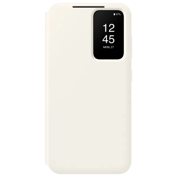 Чехол для смартфона Samsung Galaxy S23 Samsung/ Flip Cover View/ PU/ Cream Белый photo 1