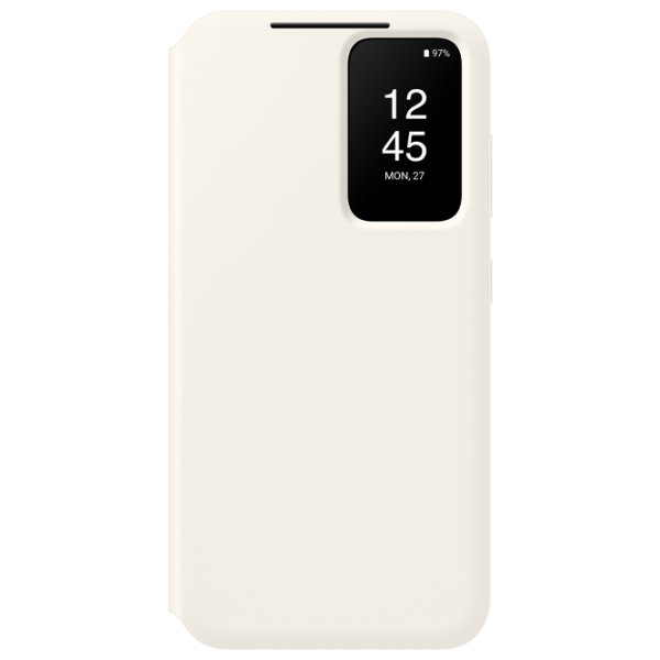 Чехол для смартфона Samsung Galaxy S23 Samsung/ Flip Cover View/ PU/ Cream Белый photo 1