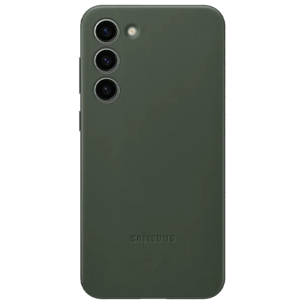 Чехол для смартфона Samsung Galaxy S23 Plus Samsung/ Back/ Кожа/ Зелёный photo 1