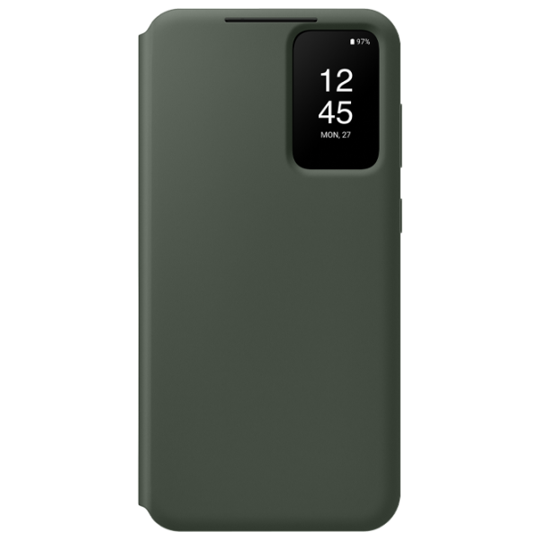 Чехол для смартфона Samsung Galaxy S23 Plus Samsung/ Flip Cover View/ PU/ Khaki Зелёный photo 1