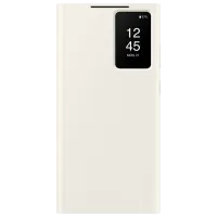 Husă pentru smartphone Samsung Galaxy S23 Ultra Samsung/ Flip Cover View/ PU/ Cream White