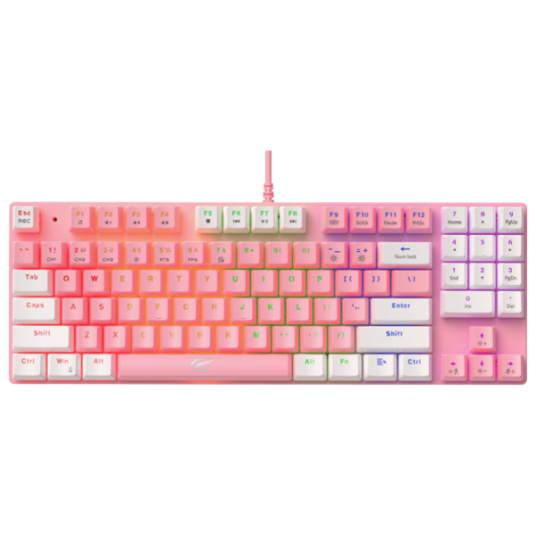 Клавиатура Havit KB512L Проводная/ Розовый photo 1