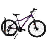 Велосипед Crosser Angel 26" 15" Алюминий/ Пурпурный Черный