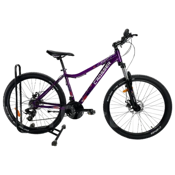 Bicicletă Crosser Angel 24" 13" Aluminiu/ Purple Black photo 1
