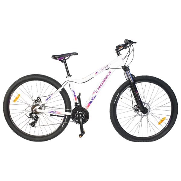 Bicicletă Crosser Angel 24" 13" Aluminiu/ White Pink photo 1 Bicicletă Crosser Angel 24" 13" Aluminiu/ White Pink photo 1