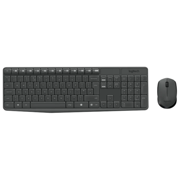 Клавиатура и Мышь Logitech MK235 Беспроводные/ Черный photo 1