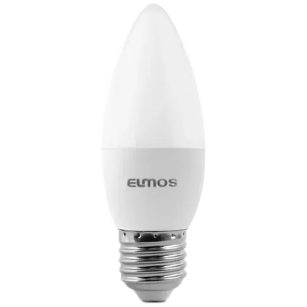 Лампочка светодиодная Elmos C37 LB116015664 E27/ 6 Вт/ 6400 K/ 470лм/ White photo 1