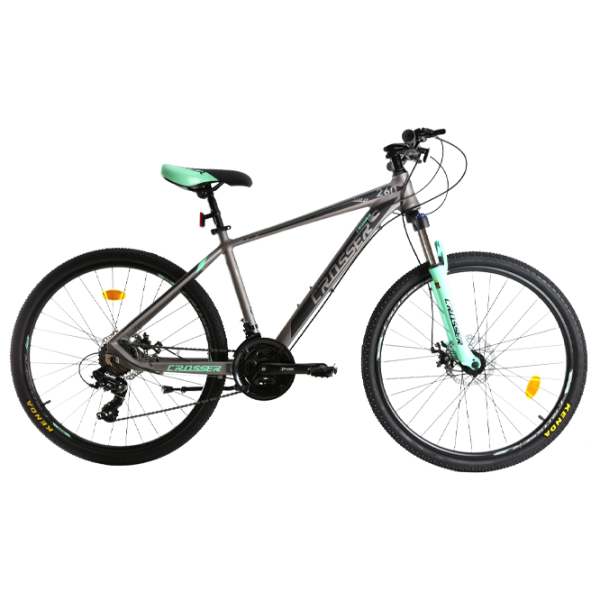 Bicicletă Crosser SOLO 29" 19" Aluminiu/ Gray Green photo 1