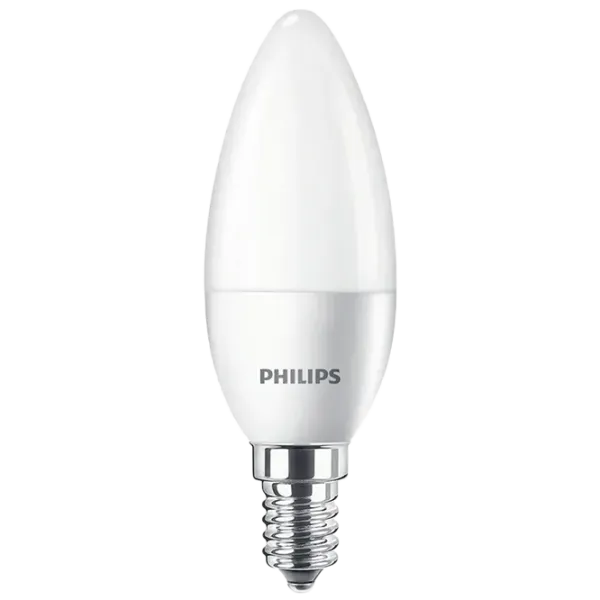 Лампочка светодиодная Philips B35 151717 E14/ 5.5 Вт/ 2700 K/ 470лм/ White photo 1 Лампочка светодиодная Philips B35 151717 E14/ 5.5 Вт/ 2700 K/ 470лм/ White photo 1