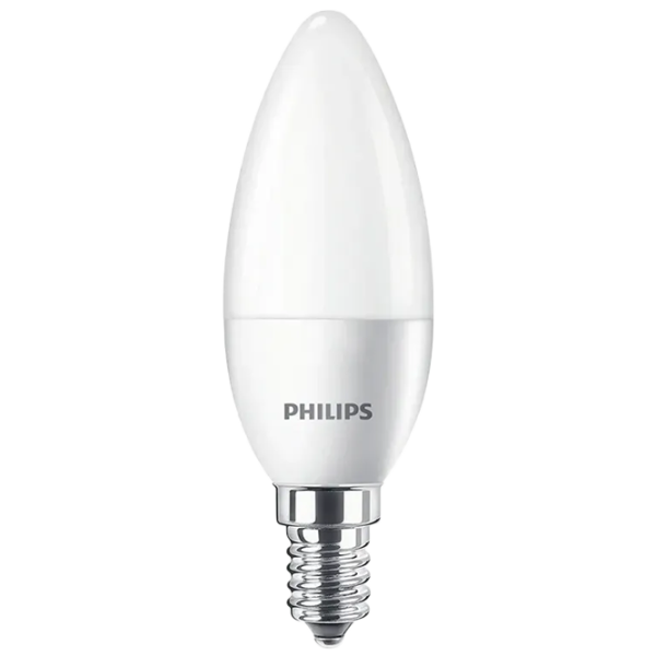 Лампочка светодиодная Philips B35 151717 E14/ 5.5 Вт/ 2700 K/ 470лм/ White photo 1 Лампочка светодиодная Philips B35 151717 E14/ 5.5 Вт/ 2700 K/ 470лм/ White photo 1