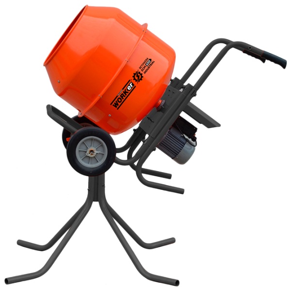 Бетономешалка Technoworker ECM180L 180 л 1200 Вт/ Оранжевый photo 1
