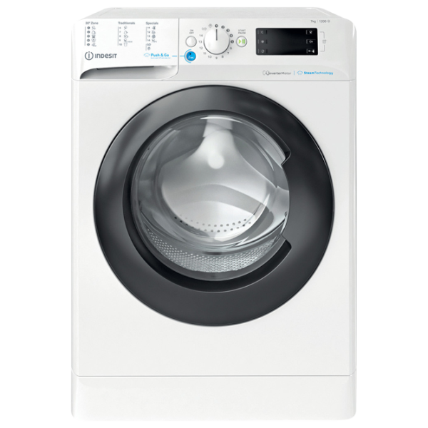 Стиральная машина Indesit BWSE 71295 X WBV EU 7 кг / 1200 об/мин / Белый photo 1 Стиральная машина Indesit BWSE 71295 X WBV EU 7 кг / 1200 об/мин / Белый photo 1