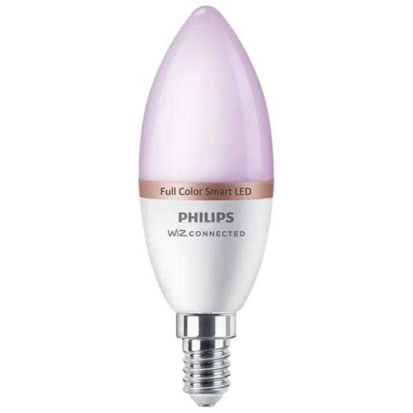 Умная лампочка светодиодная Philips Smart C37 929002448821 E14/ 4.9 Вт/ 6500 К/ 470лм/ RGB photo 1