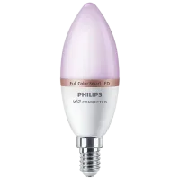 Умная лампочка светодиодная Philips Smart C37 929002448821 E14/ 4.9 Вт/ 6500 К/ 470лм/ RGB