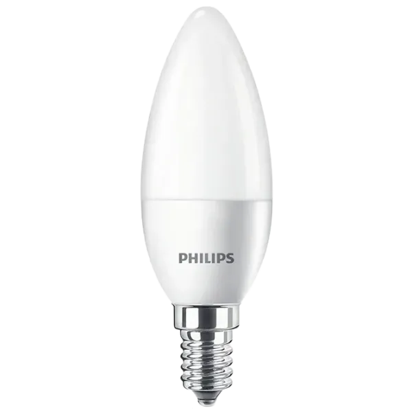 Комплект лампочек светодиодная Philips B35 929001253695 E14/ 5.5 Вт/ 2700 K/ 470лм/ White photo 1