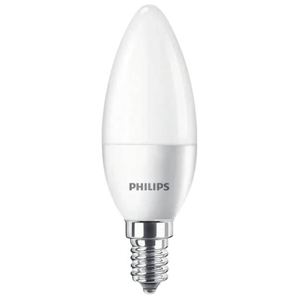 Комплект лампочек светодиодная Philips B35 929001253695 E14/ 5.5 Вт/ 2700 K/ 470лм/ White photo 1