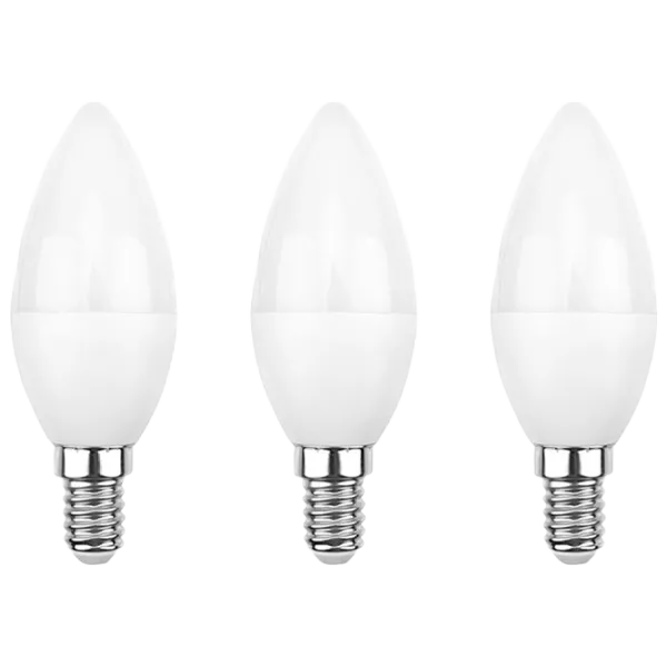Set becuri LED Rexant C37 604-028-3 E14/ 11.5 W/ 4000 K/ 1093lm/ White photo 1 Set becuri LED Rexant C37 604-028-3 E14/ 11.5 W/ 4000 K/ 1093lm/ White photo 1