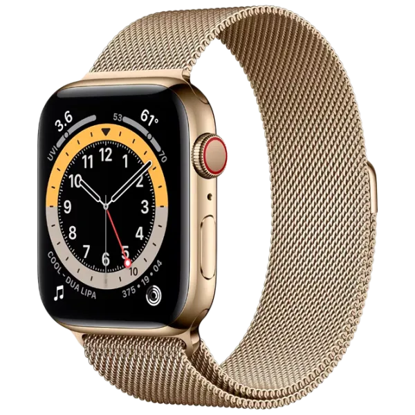 Умные часы Apple Watch Series 6 1.78"/ M09G3/ Стальной Золотой photo 1