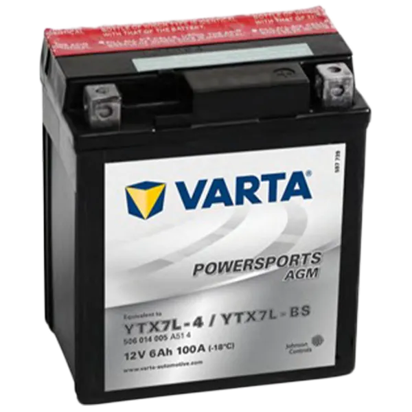 Acumulator auxiliar Varta YTX7L-BS AGM 100A photo 1
