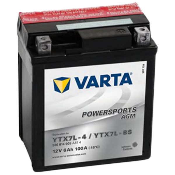 Acumulator auxiliar Varta YTX7L-BS AGM 100A photo 1