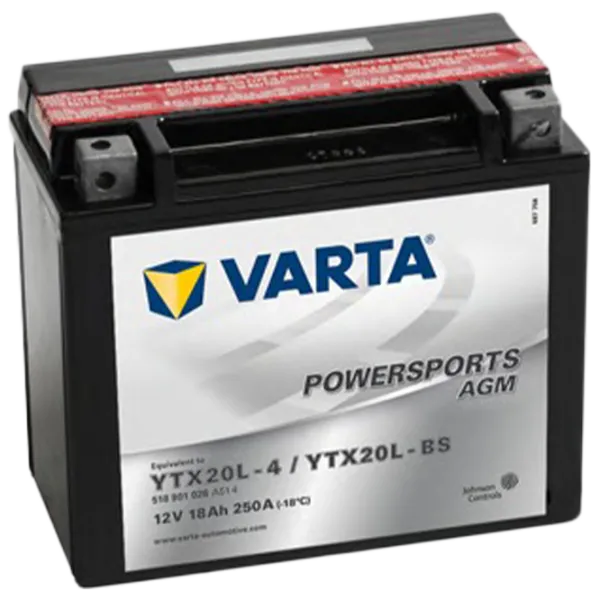 Вспомогательный аккумулятор Varta YTX20L-BS AGM 250A photo 1 Вспомогательный аккумулятор Varta YTX20L-BS AGM 250A photo 1