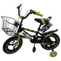 Велосипед TyBike BK-4 14" Алюминий/ Зелёный Черный